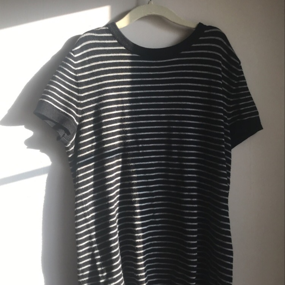 premise black and white striped t shirt